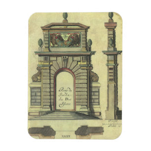 Vintager Gartenbogen, Renaissance-Architektur Magnet
