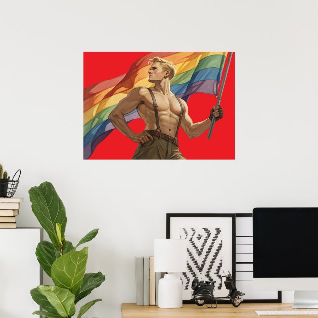 Vintager Gay Pride Poster (Heimbüro)