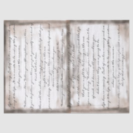 Vintager gealterter Joseph Campbell, der Seidenpapier