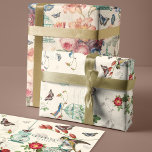 Vintager Geburtskäfig, Schmetterlinge und Vogeldek Geschenkpapier Set<br><div class="desc">Elegante,  antike,  Vintage Dekopapiere. Design mit Vintagen Schmetterlingen,  Blumenbotanicals,  Vögeln und Vogelkäfigen,  die dieses schöne Vintage entcouponte Papier-Blatt-Set schaffen. Perfekt für Deko-Möbel,  Verpackungsgeschenk und vieles mehr! Wir haben eine große Auswahl an Entsprechungen.</div>
