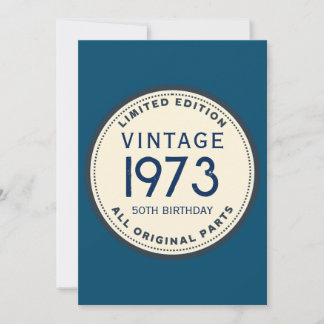 Vintager GEBURTSTAG Einladung