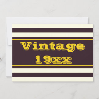 Vintager Geburtstag Einladung Geboren in braun