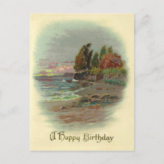 Vintager Geburtstag Postkarte