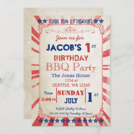 Vintager Gedenktag Geburtstagsfeier Einladung