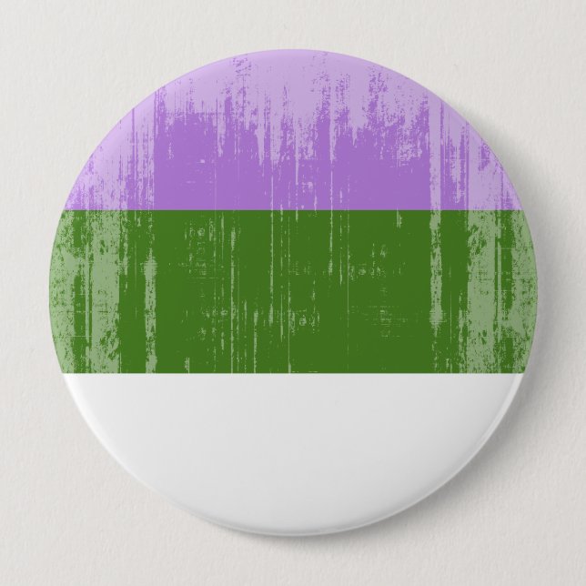 Vintager Genderqueer Stolz Button (Vorderseite)