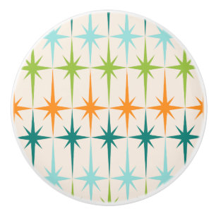 Vintager geometrischer keramikknauf