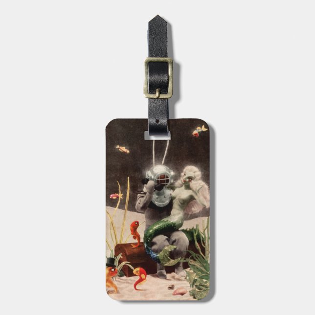 Vintager Gepäckanhänger (Vorderseite vertikal)