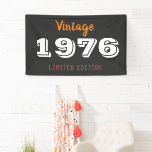Vintager Geschenkbanner der Limited Edition 1976 - Banner
