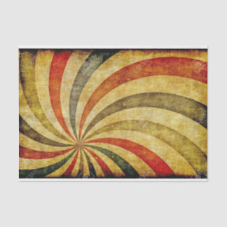 Vintager, gestörter Circus Karneval Streifen Multi Seidenpapier