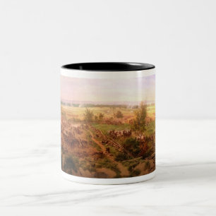 Vintager GettysburgCyclorama Paul Philippoteaux Zweifarbige Tasse
