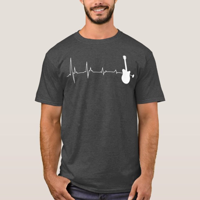 Vintager Gitarrenspieler T-Shirt (Vorderseite)
