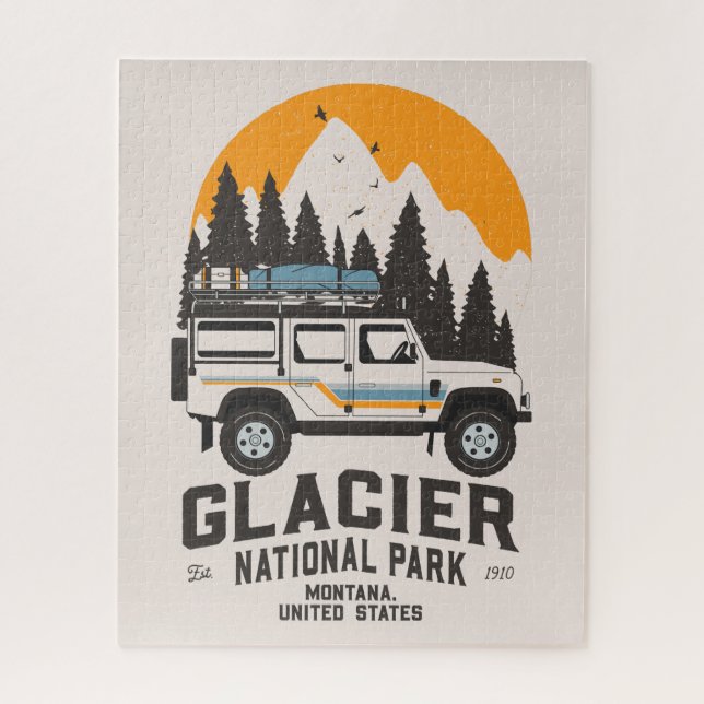 Vintager Glacier Nationalpark Locarno (Vertikal)