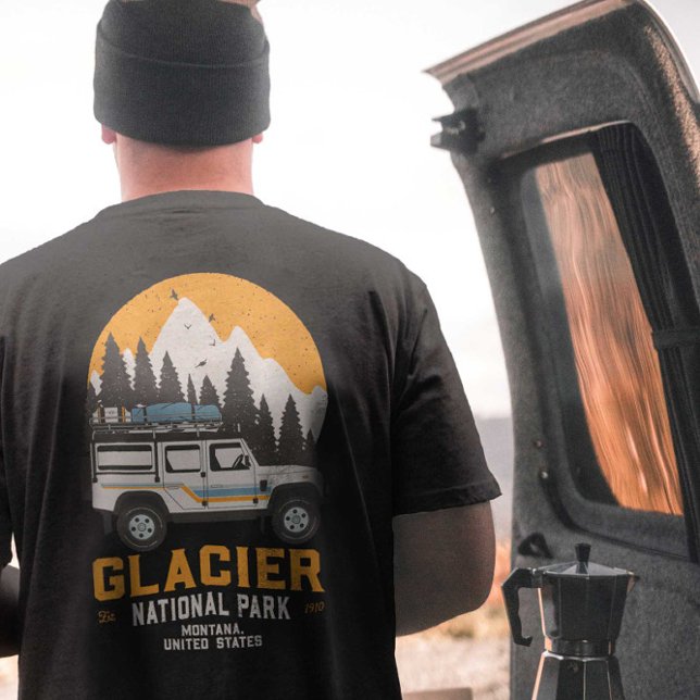 Vintager Glacier Nationalpark Locarno T-Shirt (Von Creator hochgeladen)