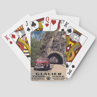 Vintager Glacier Nationalpark Spielkarten