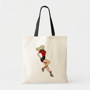 Vintager Glamour Girl Next Door, Blond Blombshell Tragetasche