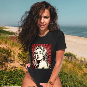 Vintager Glamour: Retro-Filmnoir T-Shirt