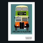 Vintager Glasgow Doppeldecker Bus Pop Art Poster<br><div class="desc">Vintager Glasgow Doppeldecker Pop Art Poster</div>