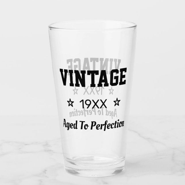 Vintager Glass-Cup bis zur Perfektion Glas (Vorderseite)