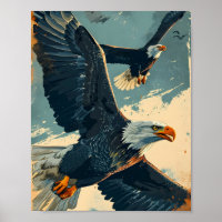 Vintager Glatzadler