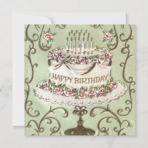 Vintager Glückwunsch zum Geburtstag Feiertagskarte