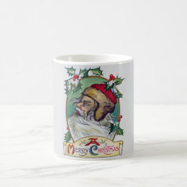 Vintager Gnome Weihnachten Kaffeetasse