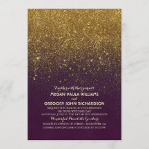 Vintager Gold Glitzer Elegante Hochzeit