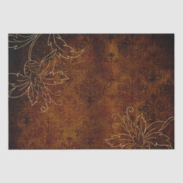 Vintager Goldflorengatter Seidenpapier