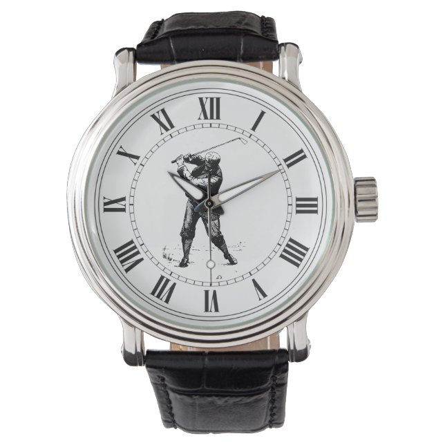 Vintager Golf Armbanduhr (Vorderseite)