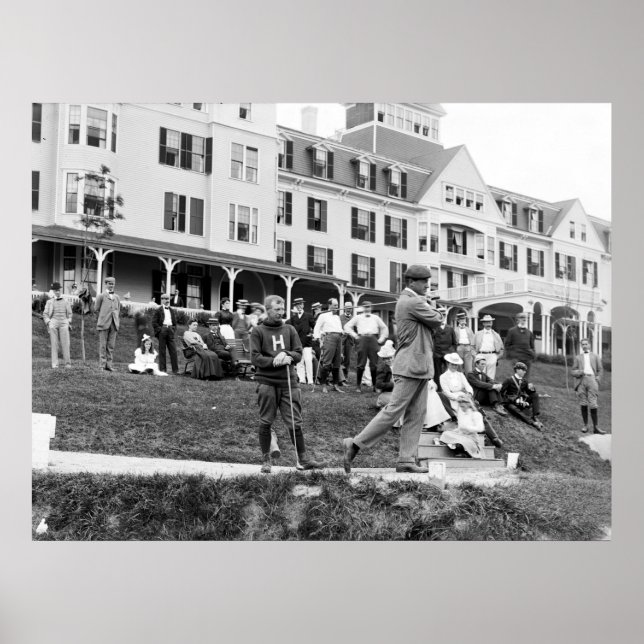 Vintager Golf in den 90er Jahren Poster (Vorne)