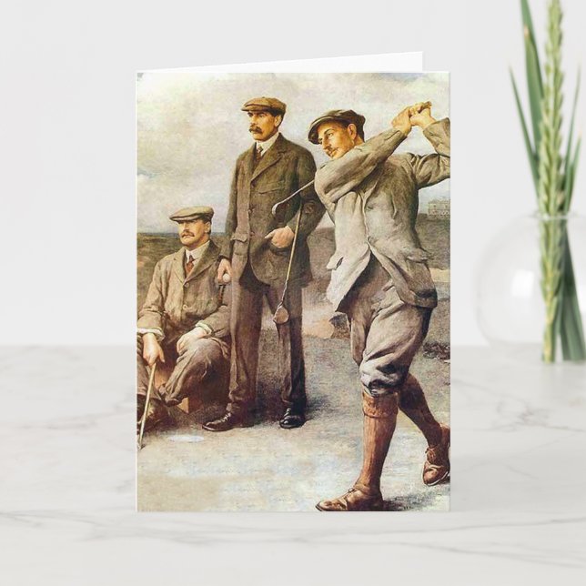 Vintager Golf Karte (Vorderseite)