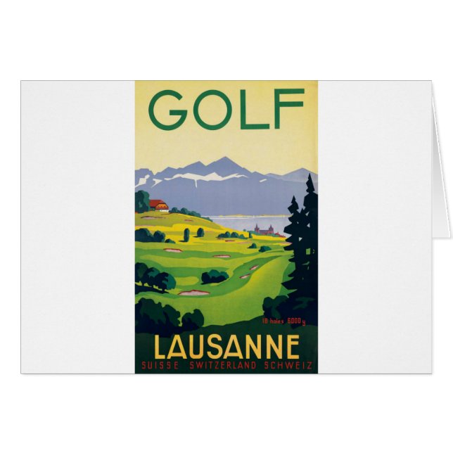 Vintager Golf Lausanne (Vorderseite (Horizontal))