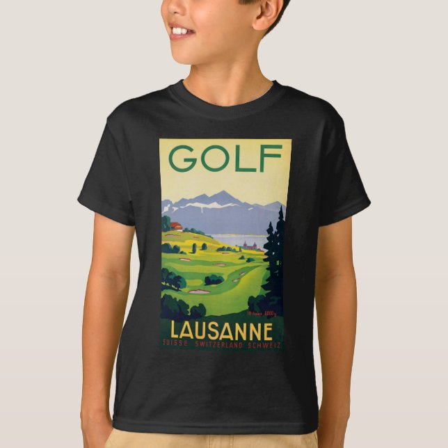 Vintager Golf Lausanne T-Shirt (Vorderseite)