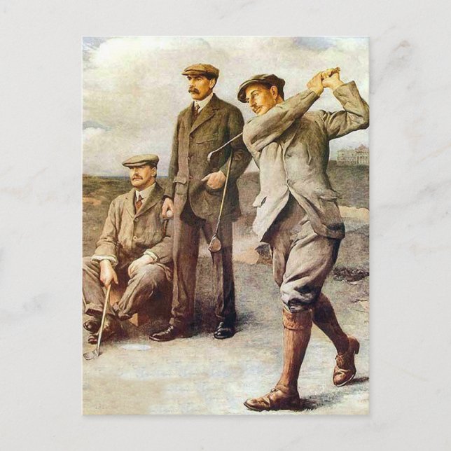 Vintager Golf Postkarte (Vorderseite)