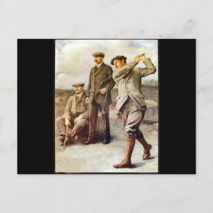 Vintager Golf Postkarte