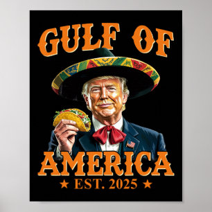 Vintager Golf von Amerika nach 2025 Funny Trump Poster