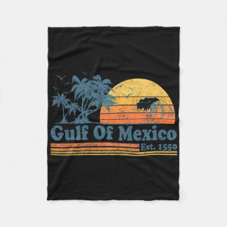 Vintager Golf von Mexiko Est 1550 Retro Beach Suns Fleecedecke