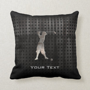Vintager Golfspieler; Cool Kissen