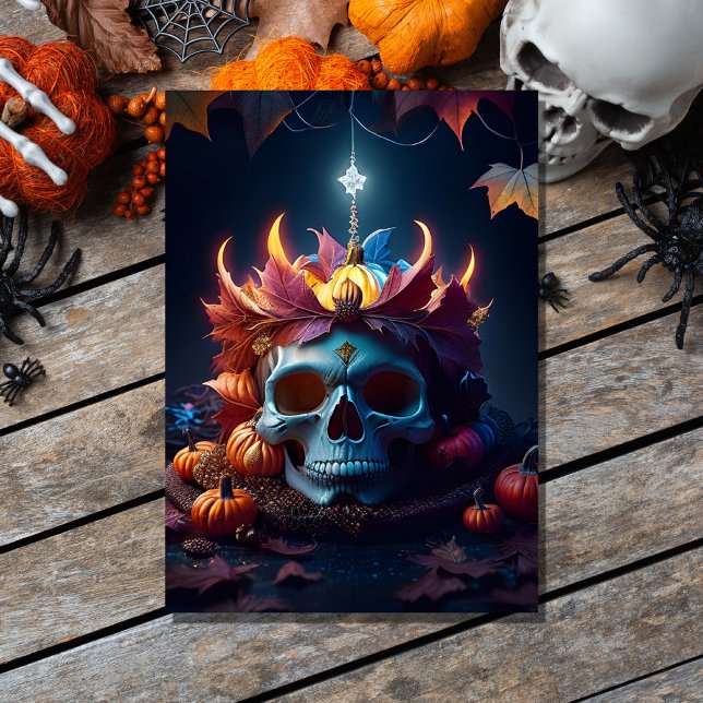 Vintager gotischer Kürbis und schäbiger Kürbis Einladung (Von Creator hochgeladen)