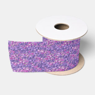 Vintager gotischer Rosen-Lavendel lila Satinband