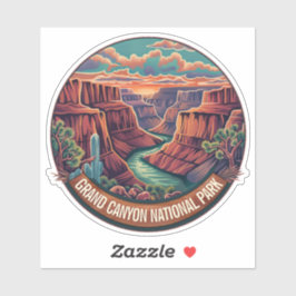 Vintager Grand Canyon Nationalpark Aufkleber