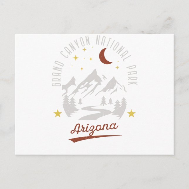 Vintager Grand Canyon Nationalpark Postkarte (Vorderseite)
