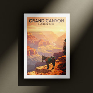 Vintager Grand Canyon Nationalpark Postkarte
