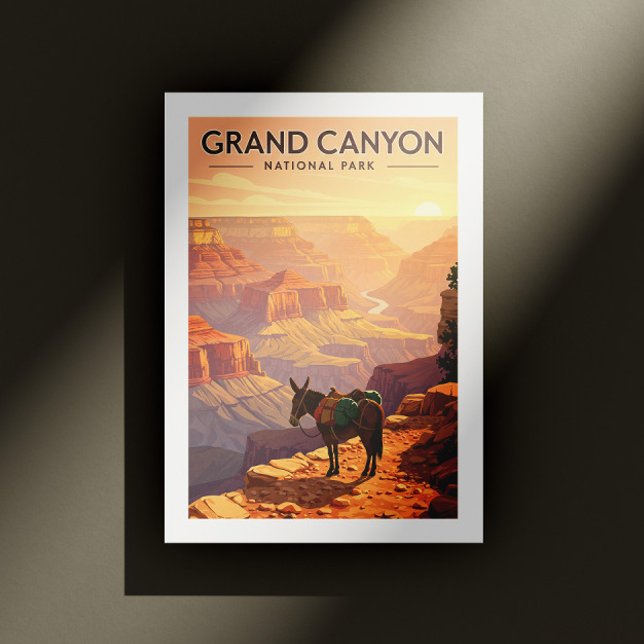Vintager Grand Canyon Nationalpark Postkarte (Von Creator hochgeladen)