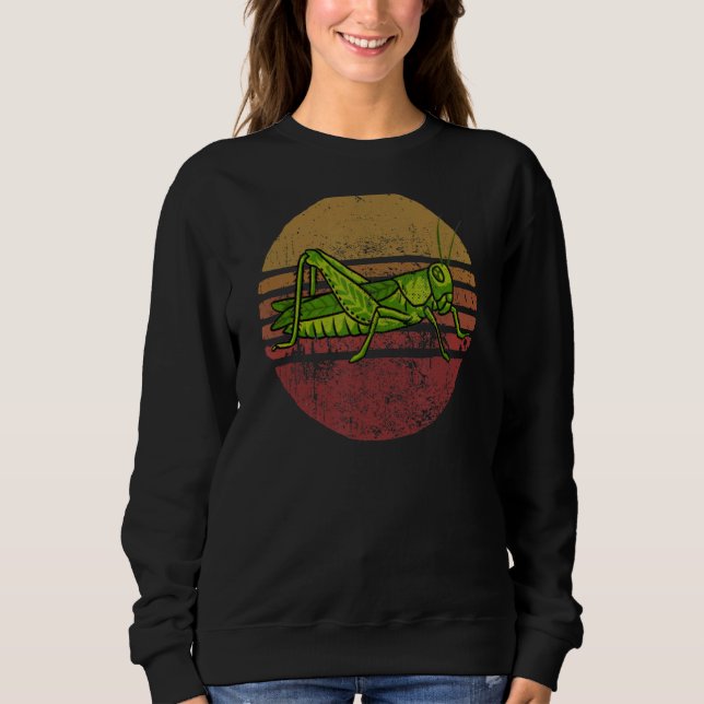 Vintager Grasshopper Retro Style Grasshopper Sweatshirt (Vorderseite)