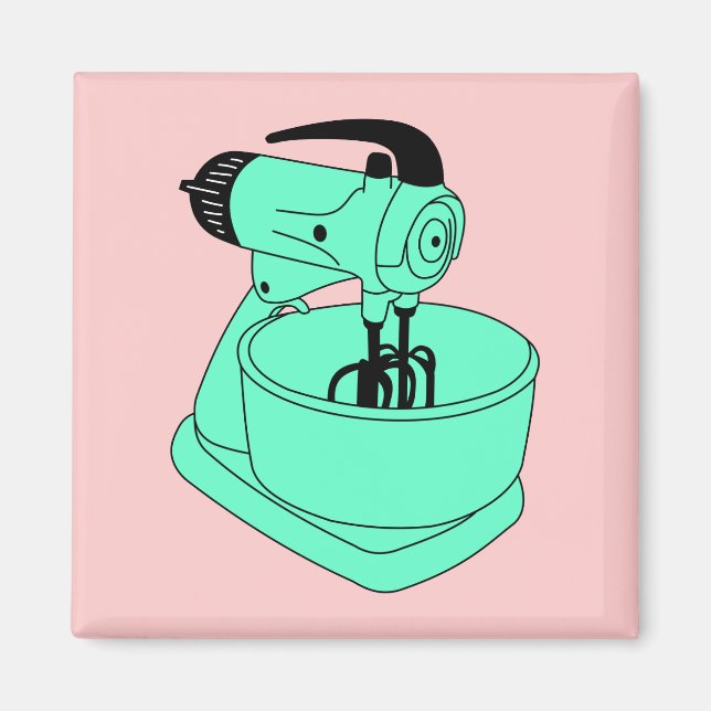 Vintager Green Sunbeam Mixmaster Magnet (Vorne)