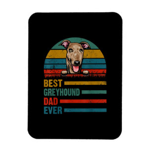 Vintager Greyhound Hund Lover Fathers Day Geschenk Magnet