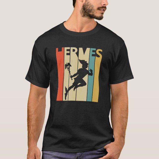Vintager griechischer Gott Hermes T-Shirt (Vorderseite)