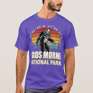 Vintager Gros Morne Nationalpark Bigfoot mit GPS  T-Shirt