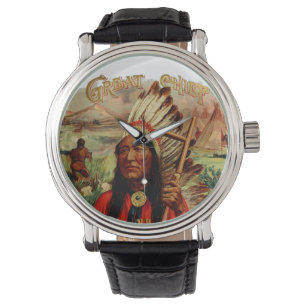 Vintager großer Leiter Armbanduhr