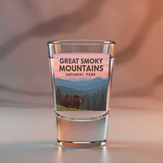 Vintager Großer Rauchgebirgspark Schnapsglas (Von Creator hochgeladen)